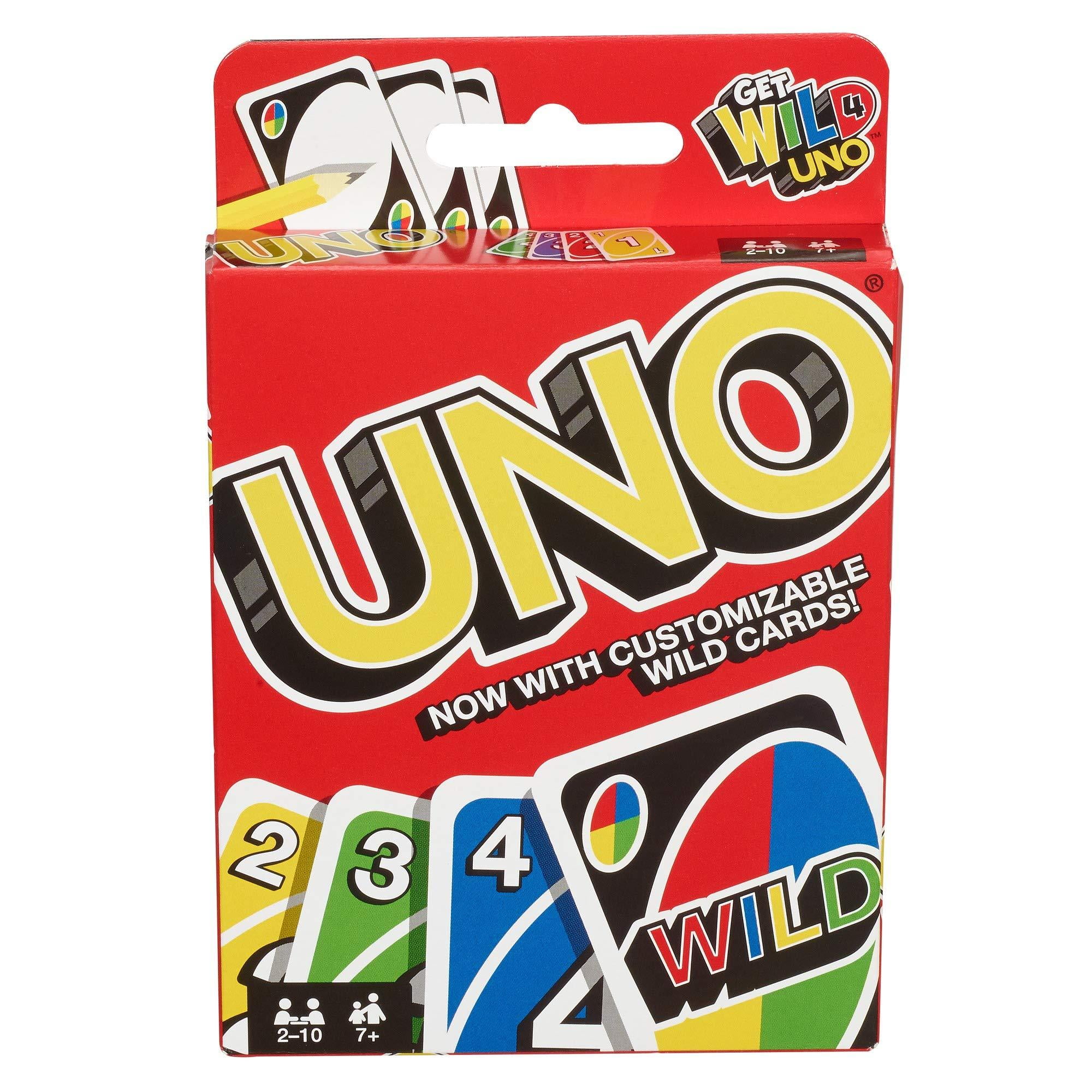 Mattel UNO Card Game Minecraft Themed 2 to 10 Players Ages 7 for sale online 
