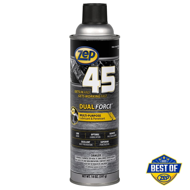 Zep 45 Dual Force Lubricant & Penetrant - 14 fl oz - Corrosion Resistant - 12 / Carton