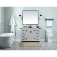 thumbnail image 6 of Elegant Decor Grant 48" Aluminum MDF Single Bathroom Vanity in Gray, 6 of 8