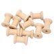 thumbnail image 1 of 10Pcs Wooden Empty Thread Spools Natural Color 29mm x23mm, 1 of 5