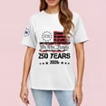 thumbnail image 3 of Women's America 250 Usa Shirt Usa Flag Graphic Print Short Sleeve 4th Of July Patriotic Shirts, 3 of 3