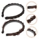 thumbnail image 2 of diademas trenzadas de pelo falso para niña, postizo ancho, aros para coleta de mujer, 2 of 7