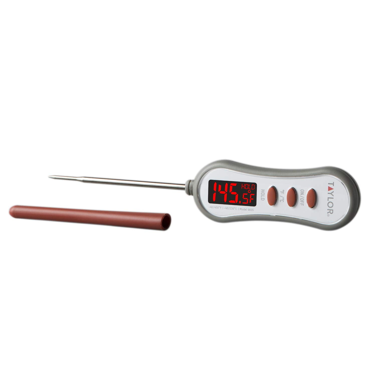 Taylor 538 Pro Model Commercial Precision Thermometer w Probe & LED Readout 