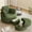Green Teddy, variant on MEISSALIVVE Swivel Barrel Chair with Storage Ottoman & USB Port, 360° Lounge Chair with 4 Pillows, Corduroy Fabric, Green Accent Chair for Living Room
