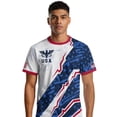 thumbnail image 4 of 2026 New USA Soccer Jersey Mens, United States Jersey Soccer, Crew Neck Short Sleeve Sport Tee for Retro Streetwear Top for Adult(Vermilion, 2XL), 4 of 4