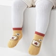 thumbnail image 2 of ZCFZJW Cute Cartoon Pattern Baby Floor Socks Summer Toddler Kids Boys Girls Anti-Slip Slipper Shoes Home Indoor Soft Soled Shoes Socks Z12-Yellow 3-5 Years, 2 of 5