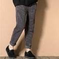 thumbnail image 5 of MSJUHEG Women'S Pants Pants For Women Women Plus Size Elastic Waist Corduroy Pocket Harem Pants Long Pants Corduroy Pants For Women Gray 2Xl, 5 of 9