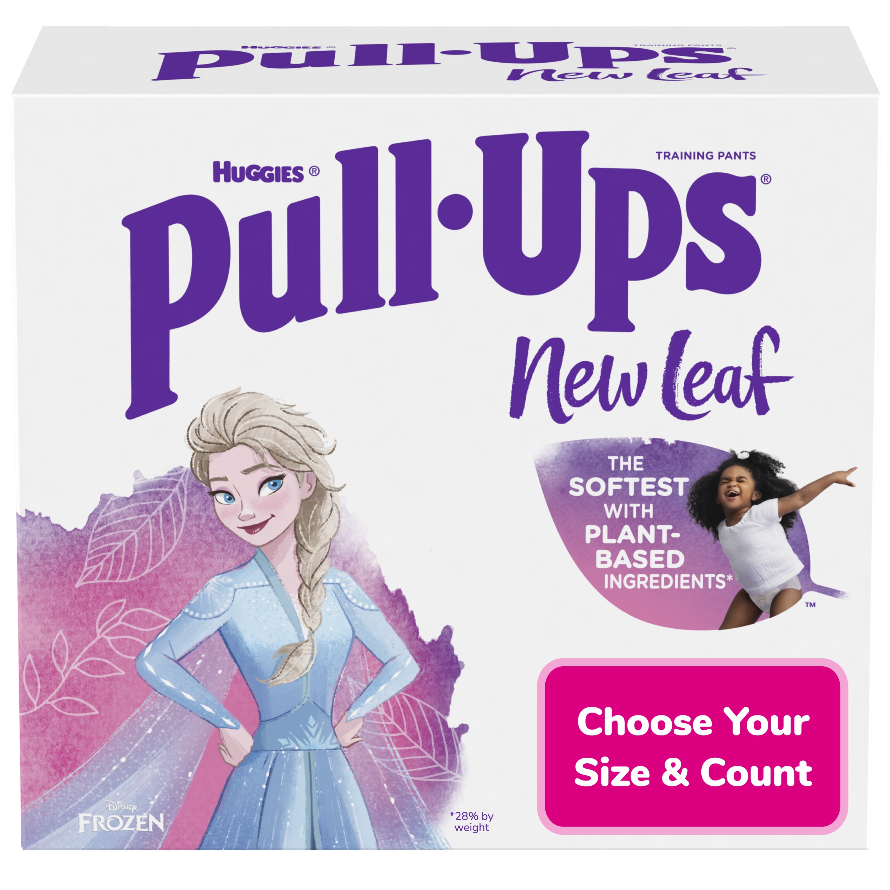 Pull-Ups New Leaf Girls' Disney Frozen Potty Training Pants, 4T-5T (38-50 lbs), 46 Ct