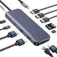 thumbnail image 1 of Estación de acoplamiento MoKin 12 en 1 USB C con triple pantalla, 100 W PD, 1 of 7
