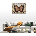 thumbnail image 2 of Butterfly Wall Art Christian Butterfly Pictures Wall Decor Bible Verse Scriptures Canvas Painting Prints Modern Artwork Home Decoration for Bedroom Bathroom Living Room 16"x12", 2 of 6