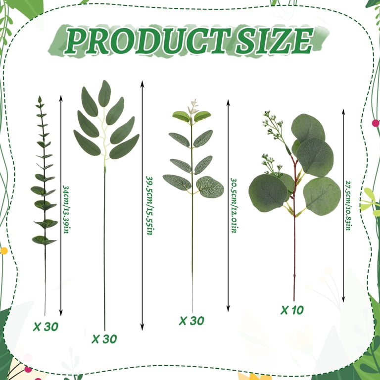 Armscye 100-Piece Artificial Eucalyptus Stem Bundle photo 2