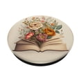 thumbnail image 2 of Lindos libros femeninos de flores de otoño con agarre PopSockets, 2 of 6