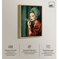 thumbnail image 2 of Glam Boudoir Lady Canvas Retro Art Prints by Art Remedy, Gold Frame, 10" x 15", 2 of 7