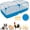 Blue with Detachable Bottom, variant on 73" Large Small Animal Playpen with Detachable Bottom, Portable Chicken Coop Run and Chick Brooder, Pop Up Pet Enclosure Tent for Guinea Pigs, Bunnies, Puppies, Cats, Indoor/Outdoor Exercise Pen