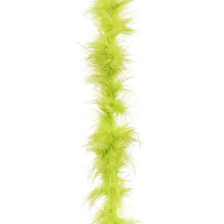 Add this lime green craft feather boa to your umbrella for a fun accent. Attach it to the outside edge for a fun '60s-themed costume