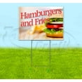 thumbnail image 1 of Hamburgers And Fries (18" x 24") Yard Sign, Includes Metal Step Stake, 1 of 6