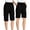 Black, variant on Cargo Shorts Women Elastic Waisted Drawstring Straight Leg Hiking Outdoor Half Pants with Pockets