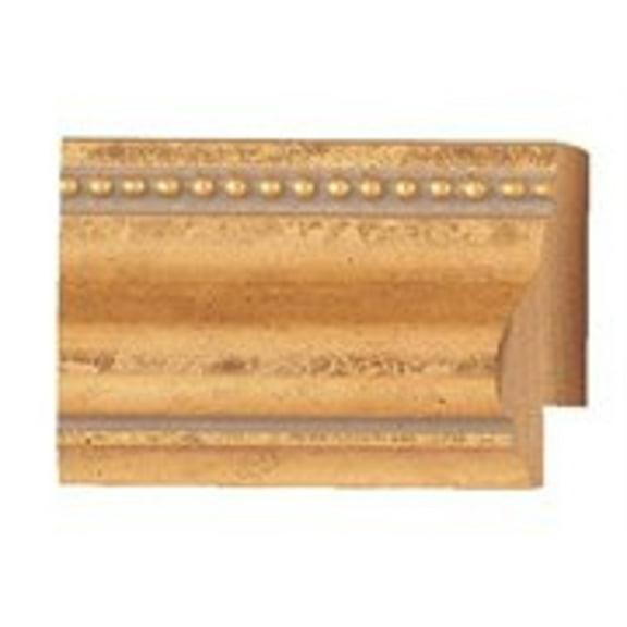 Picture Frame Moulding (Wood) 100Ft Bundle - Traditional Gold Finish - 1.5" Width - 1/2" Rabbet