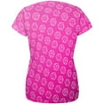 thumbnail image 2 of D20 Gamer Critical Hit and Fumble Pink Pattern All Over Womens T Shirt Multi SM, 2 of 2