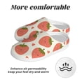 thumbnail image 6 of KLL Hand Drawn Strawberry Pattern Adult Unisex Cozy Slippers,Fuzzy Slip-on Slippers TPR Sole Slippers Comfort Plush Home Footwear for Indoor & Outdoor-8, 6 of 7