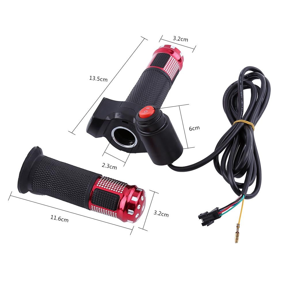 Twist Throttle Grips 12-84V For Ebike Scooter Digital Display Gas Handle