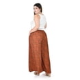 thumbnail image 3 of Pantalon palazzo animal print Roman Fashion /Tallas Extras, 2632 (Chedron print) naranja oscuro 40, 3 of 6