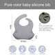 thumbnail image 3 of 7-Juego de comidas para bebés - Plato con ventosa para bebés + babero y cuchara de silicona - Juego de comidas - Plato - Vajilla rosa, 3 of 5