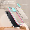 thumbnail image 6 of Phone Case for Samsung Galaxy A04e with Tempered Glass Screen Protector Cover and Camera Cover Slide 360 Full Body Protection Slim Clear Bumper Cell Accessories AO4e A 04e Women Men Sky Blue, 6 of 12