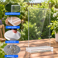 Mini Photo Stand 24 Pack Mini Desktop Photo Frames, 2.5 x 3.5 Inch Double Side Clear ...