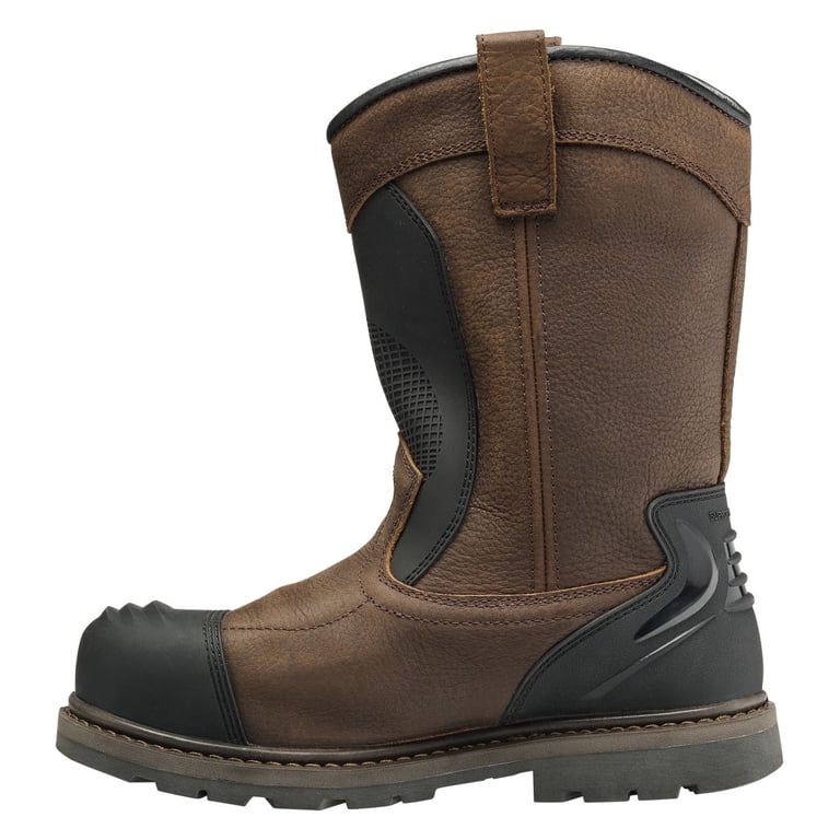 Avenger Work Boots Mens Hammer Wellington Waterproof Brown 