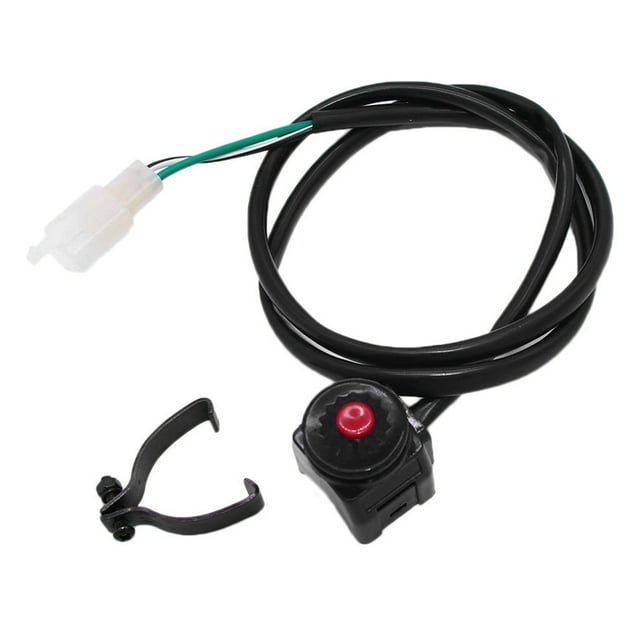 Off-road Beach Cart Motorcycle Start Switch for Cart Motorcycle Start Stop 22mm Diameter Handlebar on/off Button Switches with Cable Upgrade Modification
