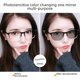 thumbnail image 3 of Gafas de sol miopes con protección contra la luz azul, estilo retro, abigarradas, para hombre, de cara grande, lisas, delgadas, de color gris, para mujer, 3 of 4
