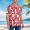 thumbnail image 5 of Daiia Cow And Flower Hawaiian Shirt for Men Gentle Cotton Regular Short Sleeve Casual-3X-Large, 5 of 9
