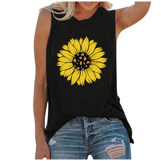 Gibobby Playera Manga Corta para Mujer Top camisa para mujer túnica(Negro,CH)