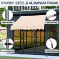 thumbnail image 5 of IVV Manual Retractable Awning - 78.7"D x 47.2"W Patio Awnings Outdoor Sunshade Shelter, UV Protection 50+ for Backyard Garden Balcony Khaki, 5 of 8