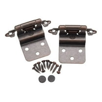 62727 Self Closing 3/8 inch Offset Inset Cabinet Hinges Oil Rubbed Bronze ORB (Pack of 25 Pair)