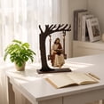 thumbnail image 5 of HaiSphere Wood Swing Jesus Statue - Religious Tabletop Figurine with Tree Stand and Inspirational Verse, Desk Accent Sculpture for Office Shelf Home,Multicolor, 5 of 7