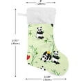 thumbnail image 2 of Coolnut 1PCS Christmas Stocking Cute Panda Xmas Stockings Decoration for Family Holiday Party Ornaments Decor Fireplace, 17.7 x 12 Inch, 2 of 7