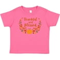thumbnail image 3 of Inktastic Thankful and Blessed Pumpkin and Fall Leaves Boys or Girls Baby T-Shirt, 3 of 5