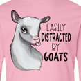 thumbnail image 4 of Inktastic Easily Distracted by Goats Cute Goat Long Sleeve Youth T-Shirt, 4 of 5