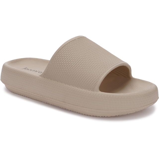 Sandalias tipo slide Joomra para mujer, talla 8, EVA acolchada, color caqui