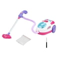 thumbnail image 3 of Aspiradora de juguete para niños, juguete de limpieza del hogar, regalos de cumpleaños, juego de juguetes de limpieza para niños pequeños, preescolar, con 2 luces, 3 of 8