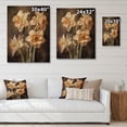 thumbnail image 4 of Designart "Earthy Tones Brown-Green Daffodils" Floral Print on Natural Pine Wood, 4 of 5
