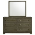 thumbnail image 3 of Gran Park 6-drawer Dresser and Mirror Dark Cocoa, 3 of 13