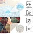 thumbnail image 3 of Yayeee Bath Rug for Bathroom Floor Non Slip Rectangle Fluffy Soft Absorbent Mat, 16"x24", Dark Tartan Pattern, 3 of 7