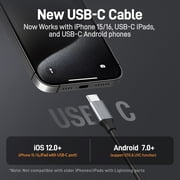 Teslong NTG100-C USB Borescope Camera 45in Flexible Probe Fits .20 Caliber & Larger Compatible with iPhone 15/16 & USB-C Android Devices