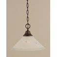 thumbnail image 1 of Toltec Lighting 10-BRZ-701 Chain Hung Pendant Shown In Bronze Finish With 12 Frosted Crystal Glass, 1 of 1