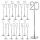 thumbnail image 3 of Números de mesa, tarjetas de número de mesa, centro de mesa de madera, letreros de mesa, tarjetas de lugar, 20 piezas de plata, 3 of 9