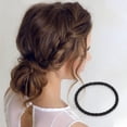 thumbnail image 2 of 100 Pcs Cuerdas para el cabello con patrón espiral para mujeres y niñas en negro, 2 of 3