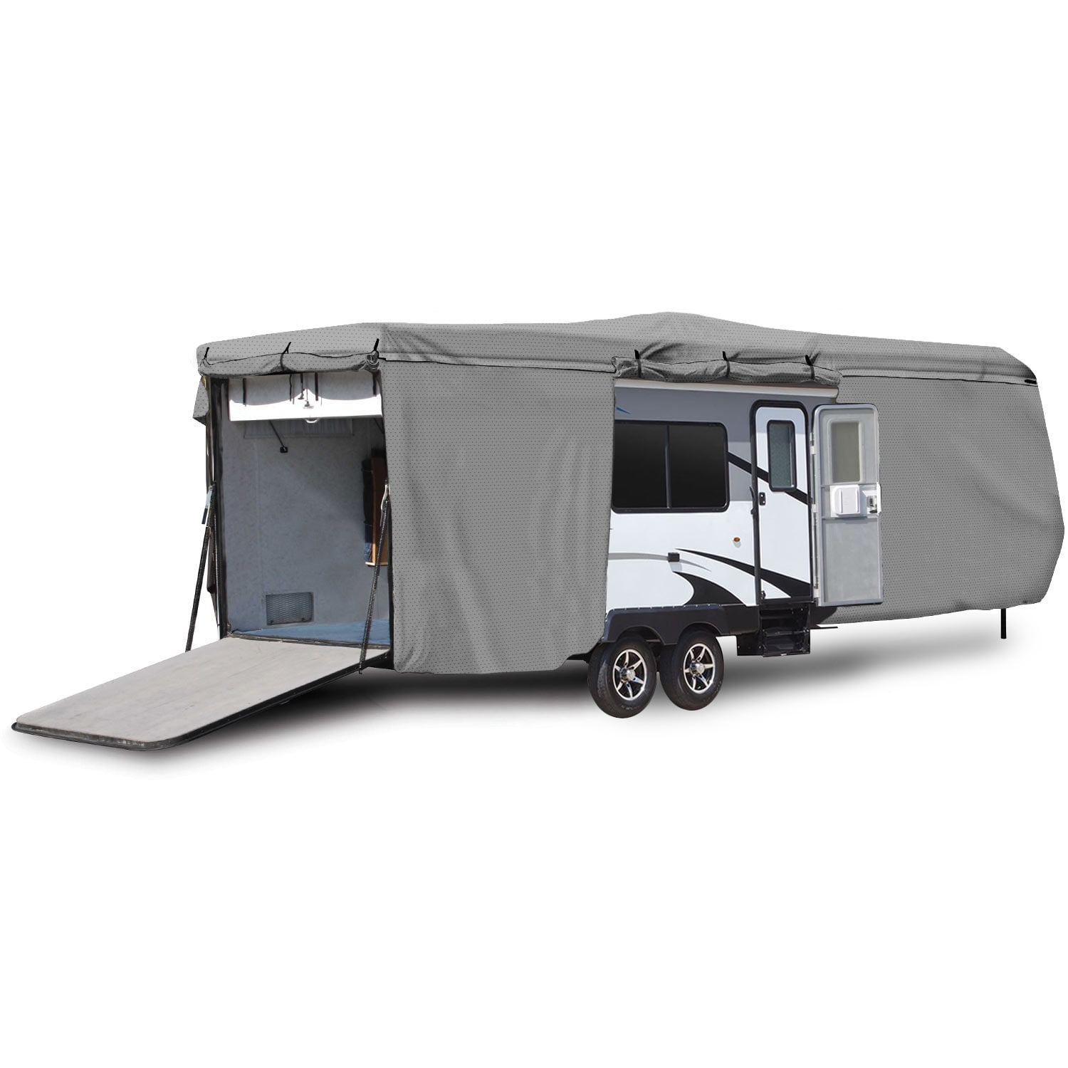 Waterproof RV Cover Motorhome Outdoor Camper Travel Trailers Cover 27